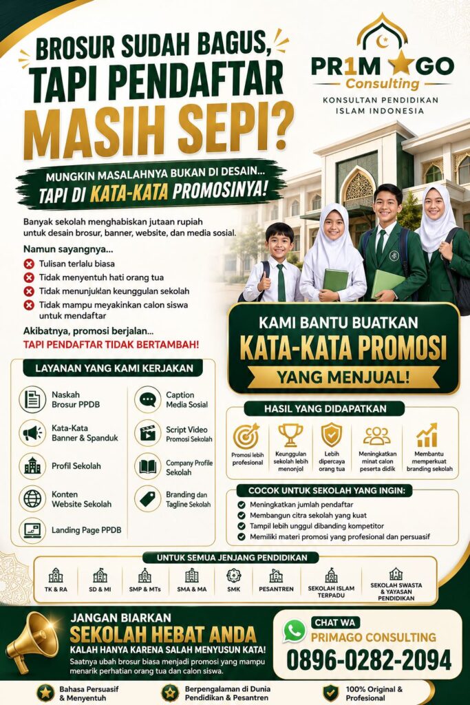 Kata Kata Promosi Sekolah Jasa Membuat
