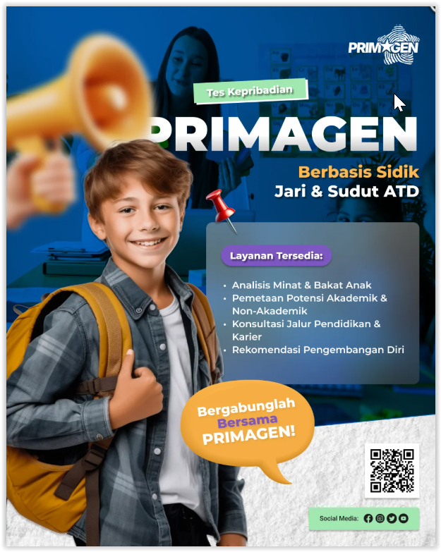 Tes Sidik Jari Minat Bakat Potensi Anak PRIMAGEN