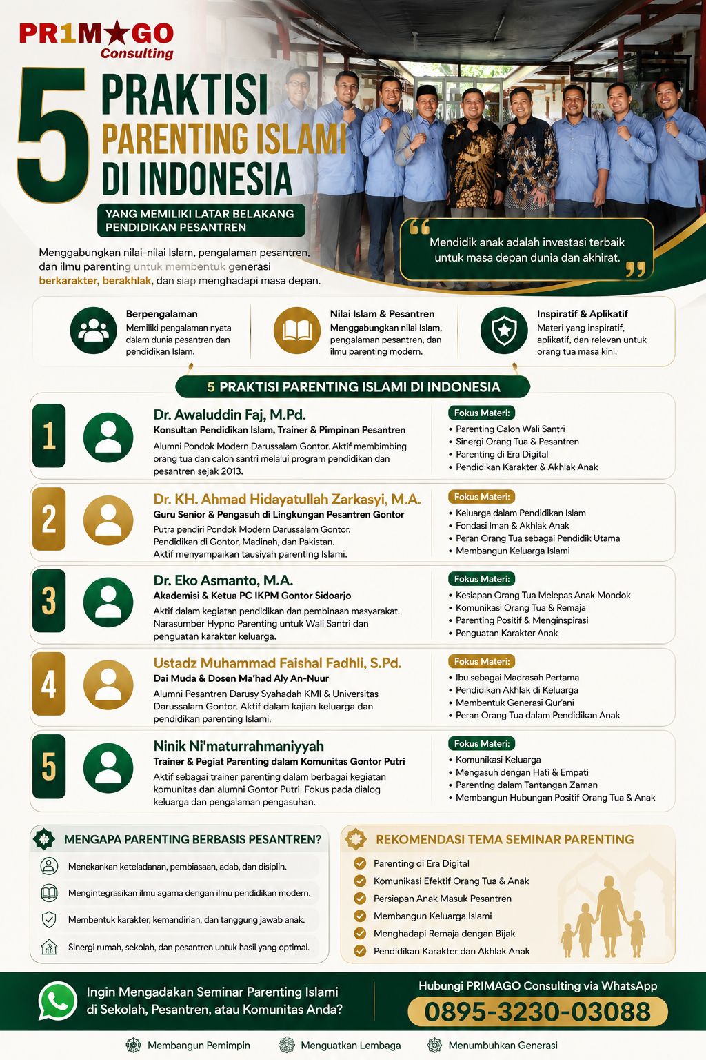 5 praktisi parenting islam di indonesia